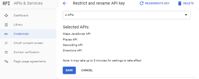 Get Google APIs